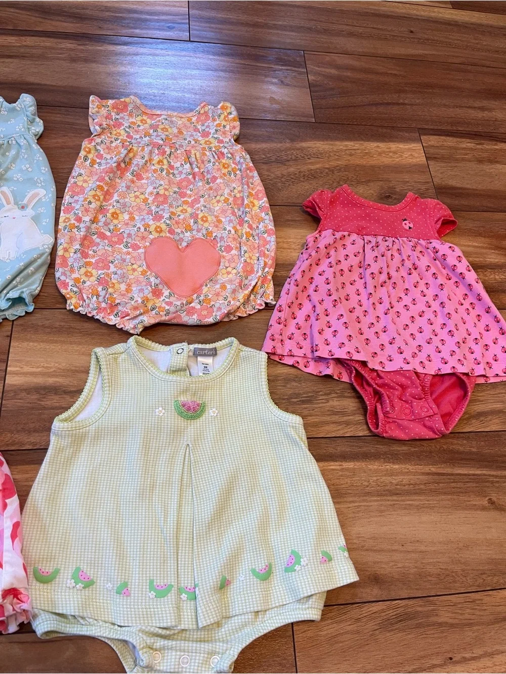 Baby girl 6mo Cottagecore LOT16pcs infant clothing bundle dresses rompers pants